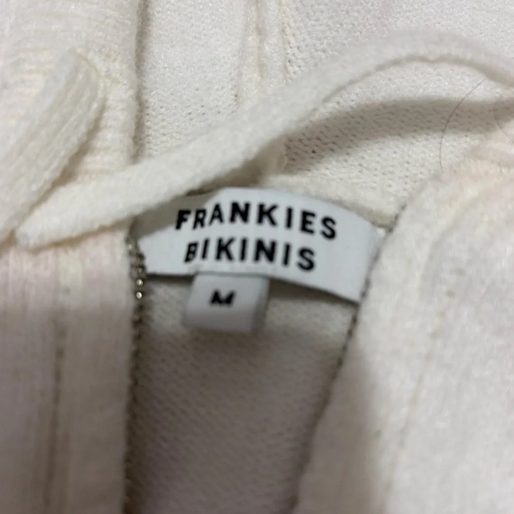 Frankie’s bikinis white cloud knit zip up hoodie - Picture 12 of 13